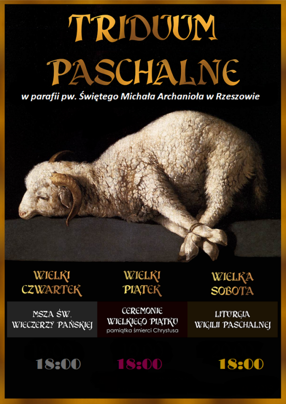 TRIDUUM PASCHALNE plakat Baranek